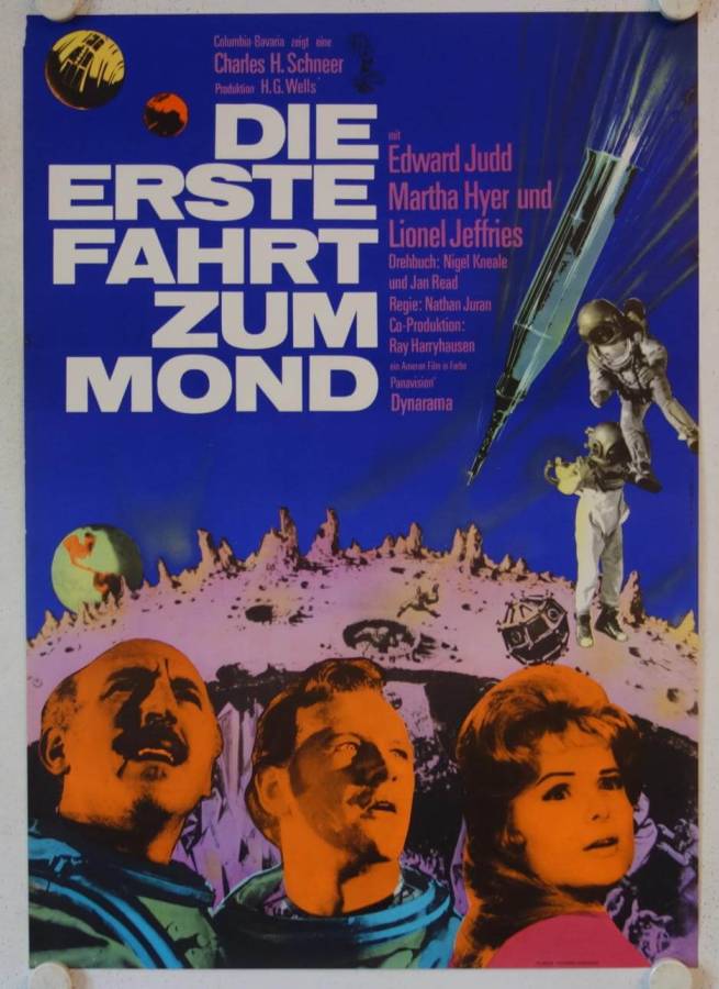 Die erste Fahrt zum Mond originales deutsches Filmplakat